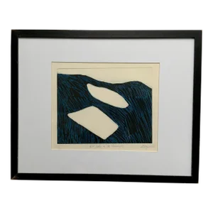 “Two Lakes in Comeraghs” Dry Point Print by Mary Fitzgerald