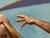 Early 21st Century 6 and Two by Zack Zdrale | Oil on Panel Male figures in dynamic poses against a blue background. For Sale - Image 5 of 5