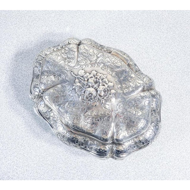 Vintage Silver Jewelry Box, 1930s For Sale - Image 15 of 18