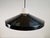 Black Opaline Glass Pendant Lamp attributed to Louis Kalff for Philips, 1960s For Sale - Image 8 of 12