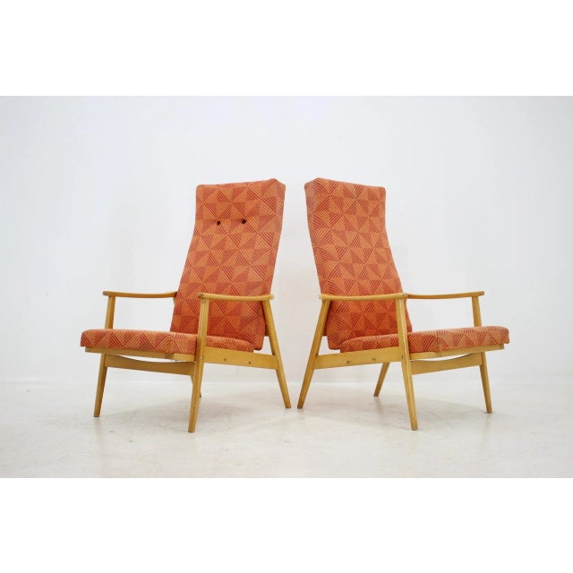 Armchairs and Footstools Set from Thon, 1970s, in None conditions. Designed 1970 to 1979