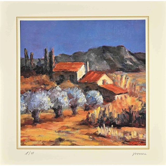 After Nicholas Verrall, Landscape, Lithograph, Late 20th Century For Sale