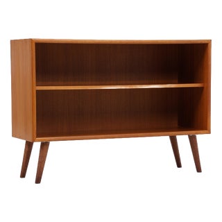 Mid-Century Teak Bookcase with 2 Shelves For Sale