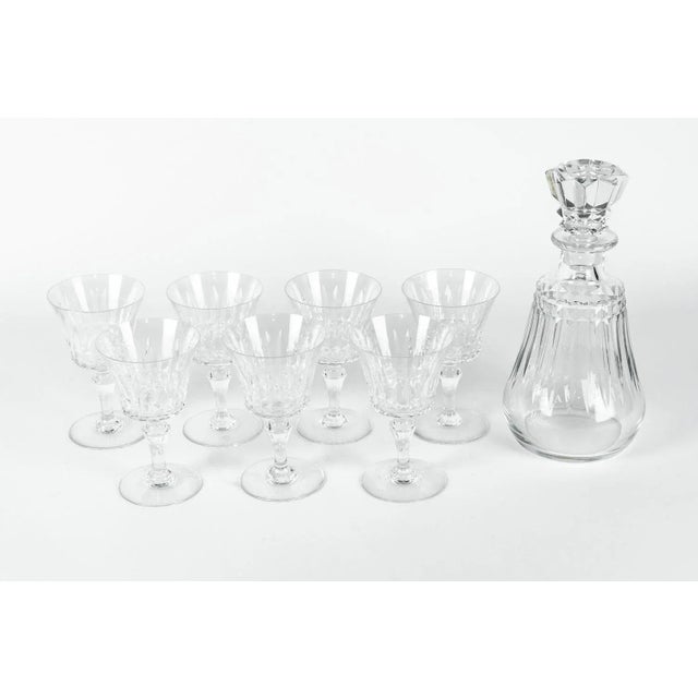 Vintage Baccarat Crystal Decanter & Glasses Set of 8 Chairish