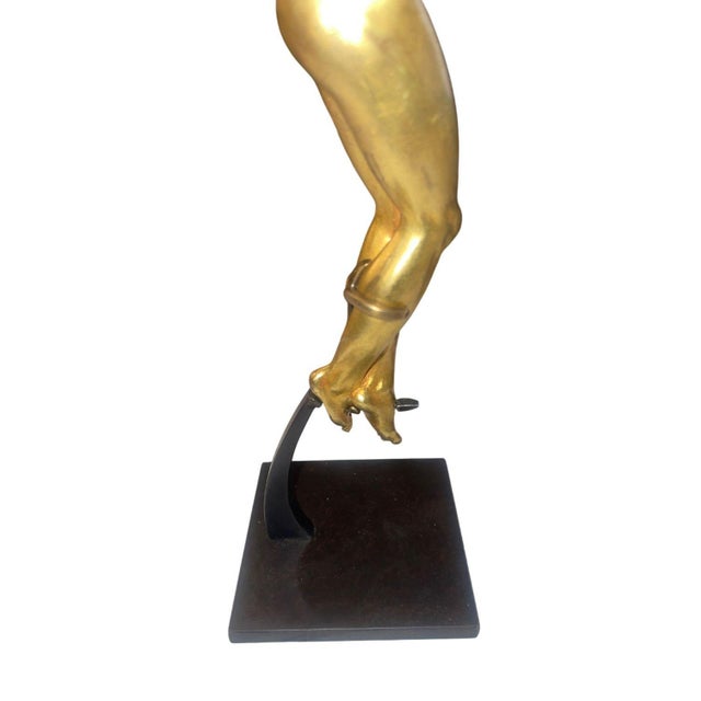 17th Century Corpus Christi, Gilt Bronze Figure on Stand, After Antonio Susini For Sale - Image 11 of 11