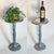 1970s Vintage Drink Table Solid Cast Aluminum Tree Trunk Design For Sale - Image 9 of 12