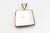 Zuni Native American Picasso Marble Stone Sterling Silver Square Pendant by Sensa Eustace For Sale - Image 9 of 9