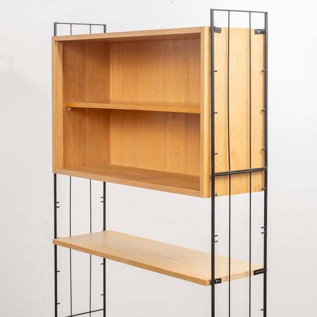 Brown Freestanding Shelving System, 1960s For Sale - Image 8 of 18
