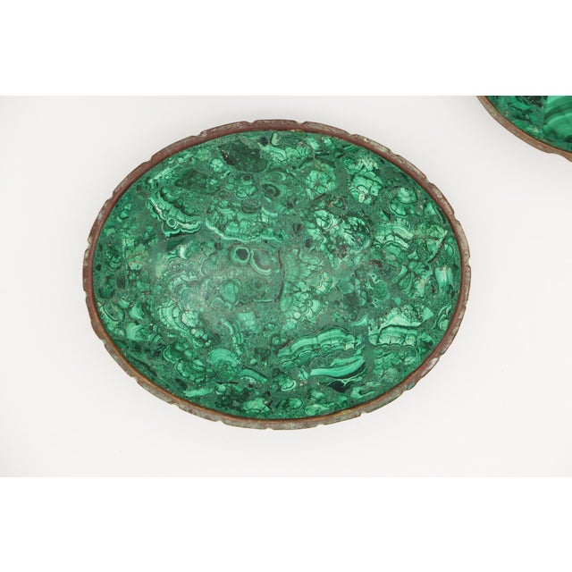 1950s Malachite Set of Three Bowls, South-African For Sale - Image 6 of 17