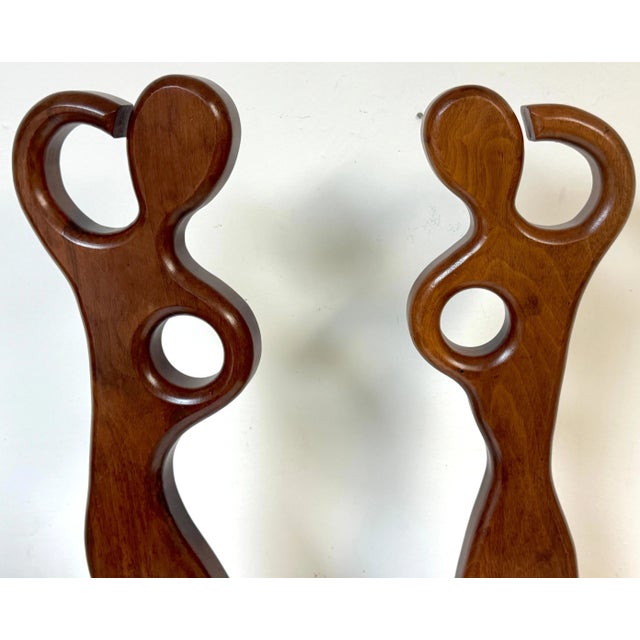 Pair William Westenhaver for Witco Teak Sculptures — The Boater and The Surfer For Sale - Image 11 of 12