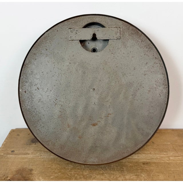 Industrial Black Factory Wall Clock from IBM, 1950s For Sale - Image 18 of 18