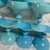Glass Vintage French Turquoise Blue Opaline Glass Champagne Coupes or Sherbet Glasses, by Portieux Vallerysthal Set of 10 For Sale - Image 7 of 9