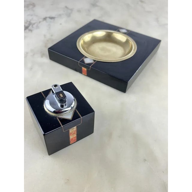 Vintage Italian Ashtrays and Table Lighters, 1970s, Set of 2 For Sale - Image 9 of 11