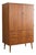 Danish Teak Wardrobe with Hinged Doors, 1950s For Sale