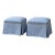 Late 20th Century Skirted Upholstered Ottomans - A Pair For Sale