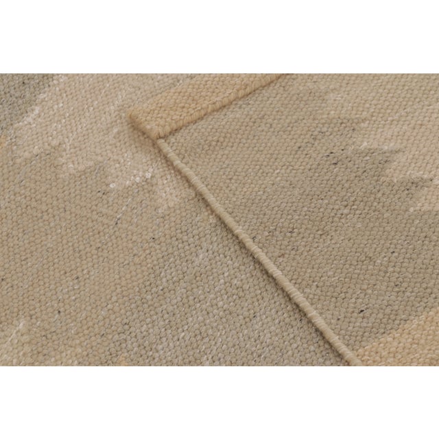 Contemporary Scandinavian Style Tonal Blocks Flatweave Wool Rug by Rug & Kilim, India For Sale - Image 10 of 10