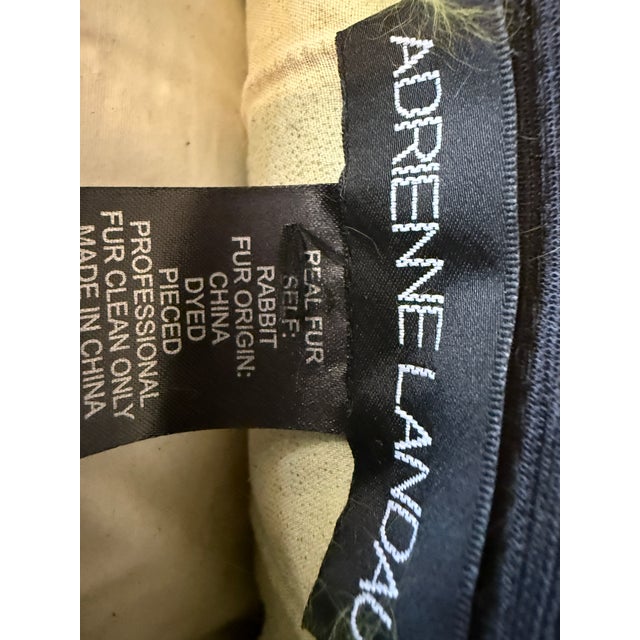 Adrienne Landau Luxe Green Rabbit Fur Barney’s Pillow 18x18 For Sale - Image 4 of 4