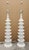 Striking pair of tall Chinoiserie style white Pagoda table lamps. Well designed and very nicely detailed, they are quite...