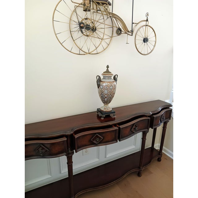 Make a Grand Impression in a Compact Space With the 72-Inch Hall Console Table From Hooker For Sale In Raleigh - Image 6 of 8