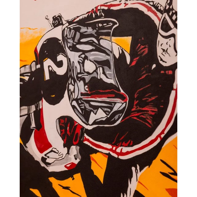 Gabriella Giardi, Moto Yamaha Phil Read, Oil on Canvas, 2018 For Sale - Image 4 of 7