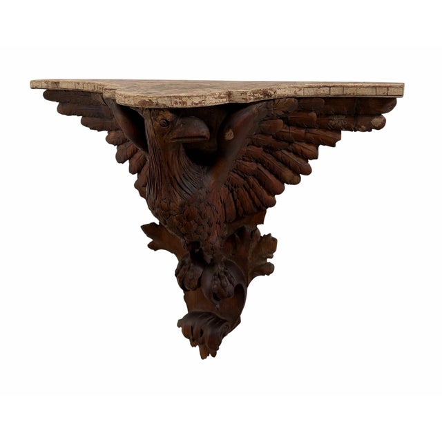 18th Century Antique 18th C American Eagle Corbel Sconce Bracket - 1 of 2 Available For Sale - Image 5 of 5