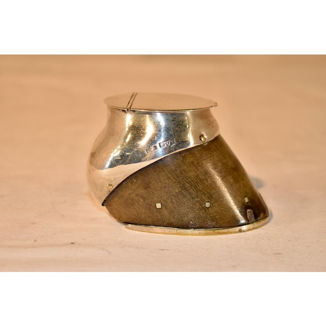 Sterling Silver Mounted Inkwell, Circa 1920 For Sale - Image 4 of 9