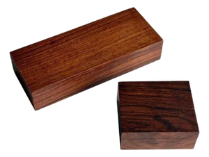 Pair of Rosewood Dresser Boxes W/Lids, 1960