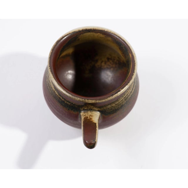 Arabia Brita Heilimo Arabia Finland Footed Ceramic Vessel For Sale - Image 4 of 6