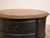Black Black Vintage Burlwood Top Occasional Side Table For Sale - Image 8 of 12
