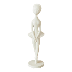 1950s Vintage Portugal Parian Porcelain Ballerina Statue