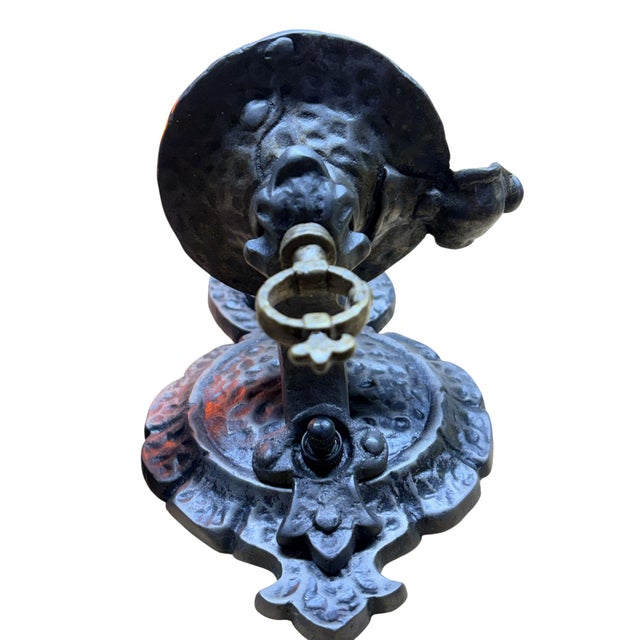 Four Storybook Wall Sconces From 1920s With Original Finish, New Wiring, Antique Style Candle Sleeves Hammered Tudor Spanish Revival For Sale - Image 9 of 10