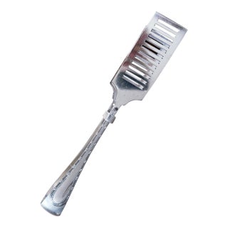 Antique Silver Plated Asparagus Tongs From Ritz Carlton Hotel For Sale