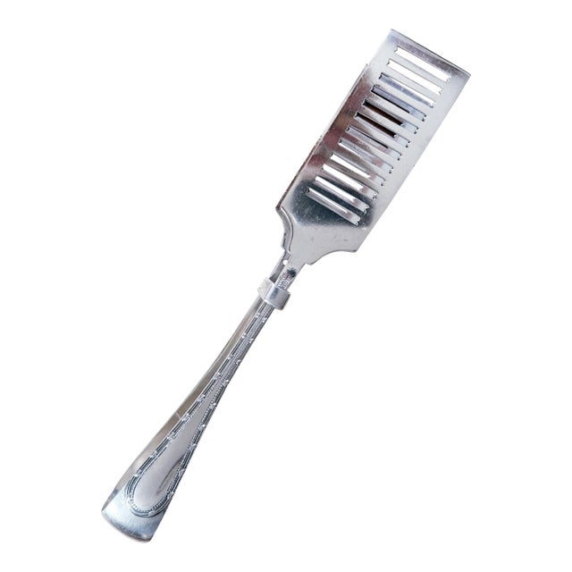 Antique Silver Plated Asparagus Tongs From Ritz Carlton Hotel For Sale