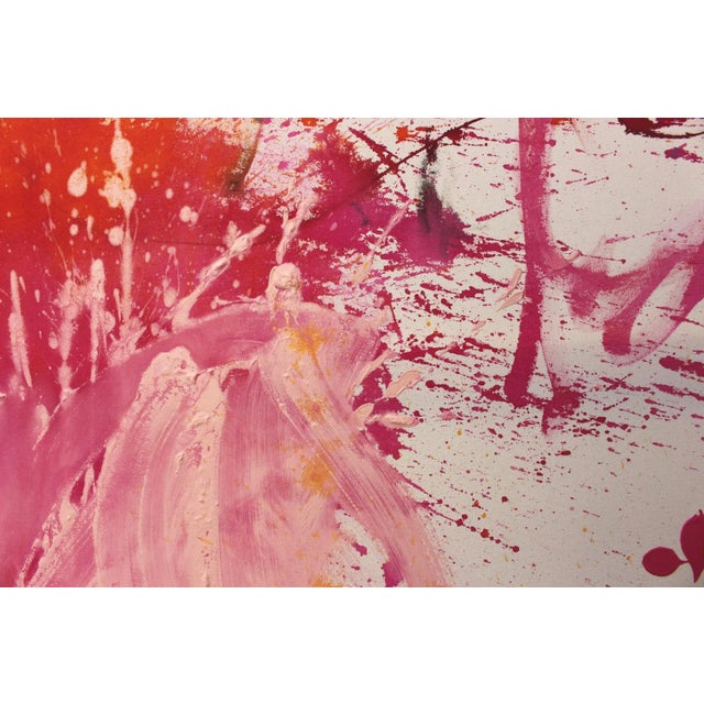 Contemporary Abstract Acrylic / Mixed Media on Canvas Painting “Pink Is the New Black Iv” by Daniela Schweinsberg For Sale - Image 6 of 12