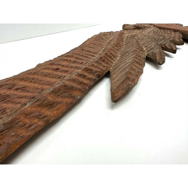 Early 21st Century Vintage Large Carved 1776 American Eagle Wingspan Wall Sculpture For Sale - Image 5 of 10
