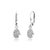14k White Gold Diamond Hamsa Lever Back Earrings Symbolic Timeless Protection, A Pair For Sale - Image 4 of 6