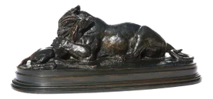 Antoine Louis Barye “Tiger devouring A Gazelle”
