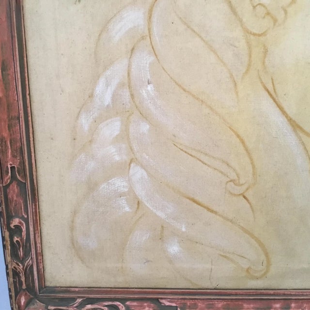 1940s “Nude With Unicorn” Oil on Canvas by Kenneth Stevens McIntire . For Sale - Image 5 of 13