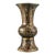 Bronze Gu Vase With Gold Inlay, Archaic Scroll & Script Motif, Chinoiserie Bronze Ritual Style Vessel For Sale