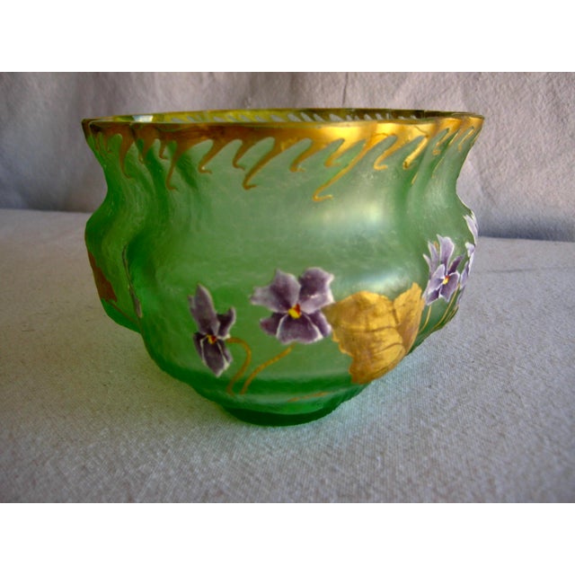 Art Nouveau Late 19th Century French Art Nouveau Cameo Glass Vase For Sale - Image 3 of 9
