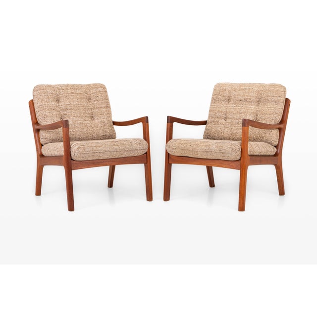 1960s Easy Chairs by Ole Wanscher for France & Son, 1960s, Set of 2 For Sale - Image 5 of 14