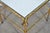 Gold Vintage Italian Hollywood Regency Faux Bamboo Gold Mirror Low Side Tables - Pair For Sale - Image 8 of 10