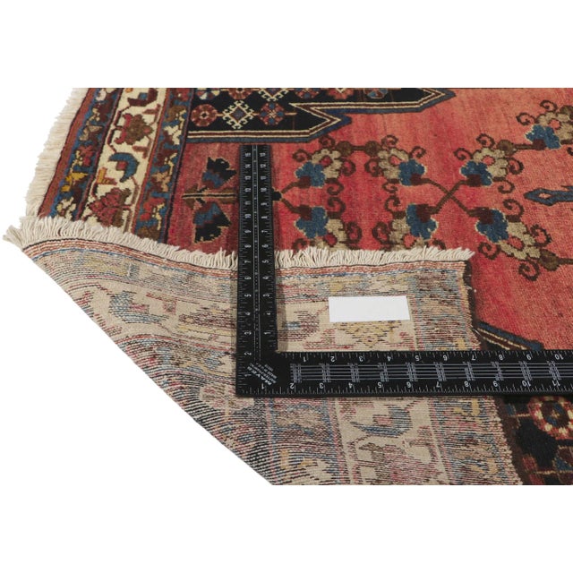 Textile Antique Persian Hamadan Rug - 04'01 X 06'05 For Sale - Image 7 of 11