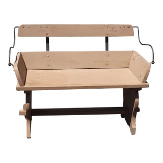 Vintage Horse Drawn Buggy Seat Bench ~ French Country For Sale