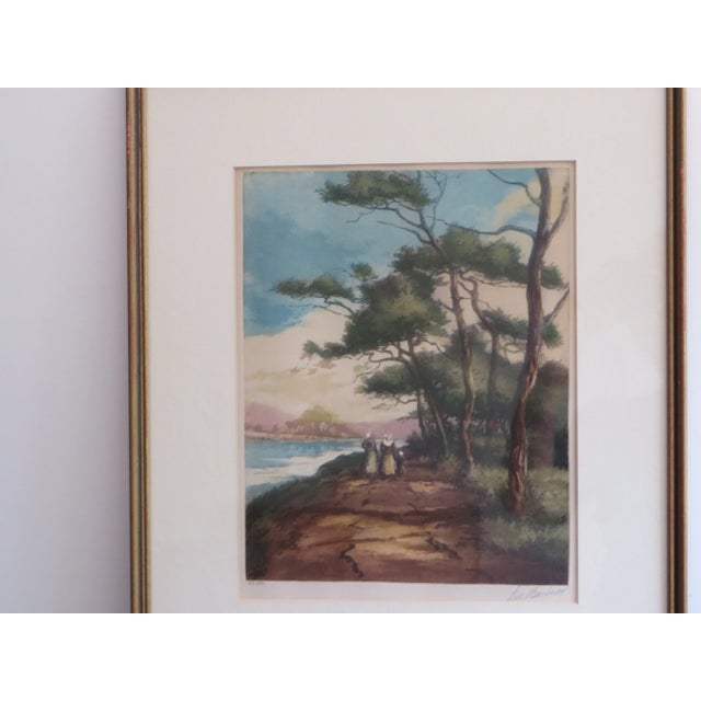 Original engraving, signed by De Bockeray and numbered. Dimensions: unframed: 9" x 11.5", framed: 14.5 " x 17 1/4"