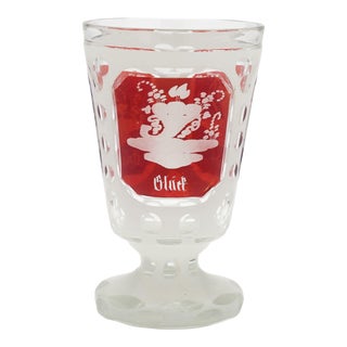 Bohemian Blown & Cased Spa Glass, 1825-1845 For Sale