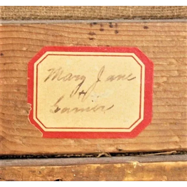 Paint Antique 1800’s Continental Painting of Young Costumed Girl For Sale - Image 7 of 9