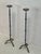 Vintage Brutalist Iron Floor Candleholders, Set of 2 For Sale - Image 5 of 10