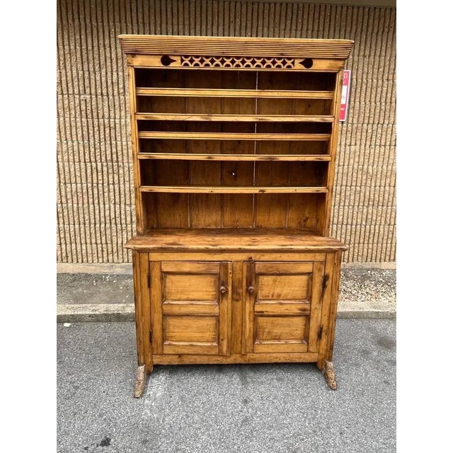 Antique Irish Yellow Pine Hutch Cabinet, Circa 1860s For Sale In Washington DC - Image 6 of 10
