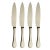 Contemporary Mepra American Steak Knives, Set of 4 in Ice Champagne For Sale - Image 3 of 3